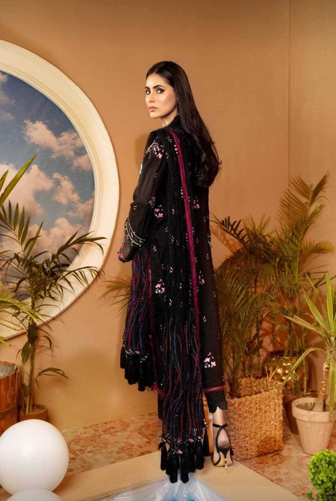 Adan's Libas Lawn Pakistani Suits Adans Libas Schiffli Lawn/MYSTICAL GLIMPSE