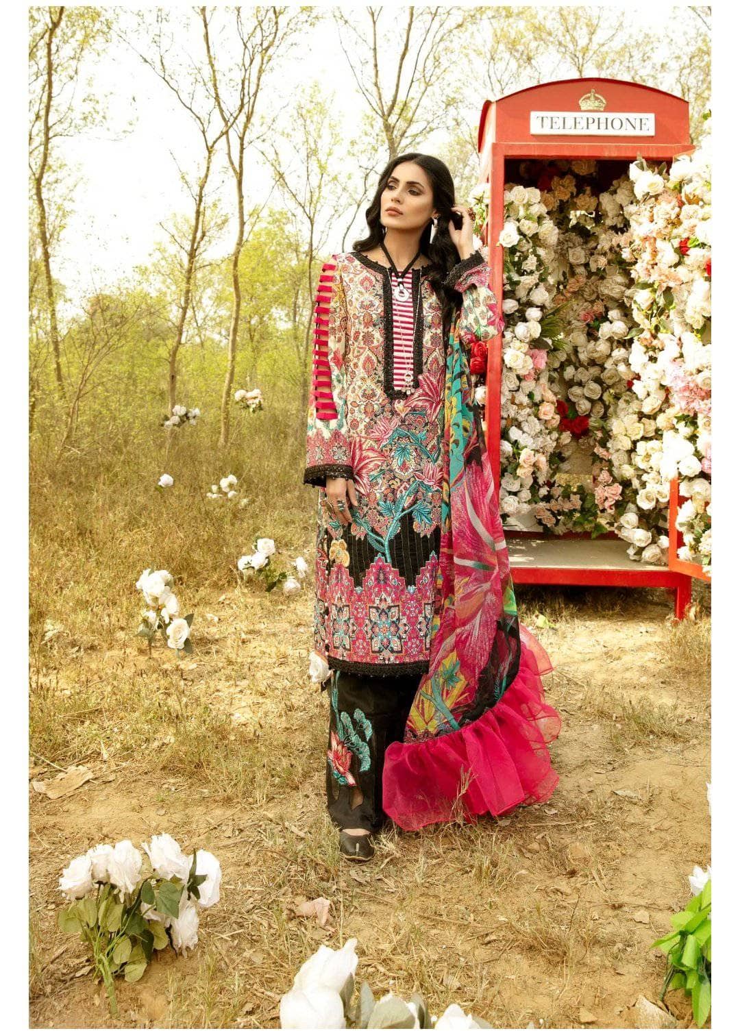 Adans Libas La Rose Lawn Pakistani Suits Adans Libas La Rose/LEILANI