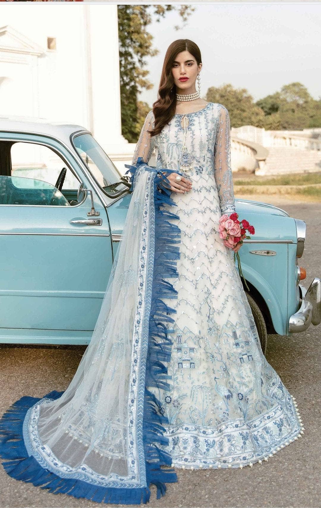 Afrozeh chiffon Brands Afrozeh La Fuchsia/01/Celestial Dream