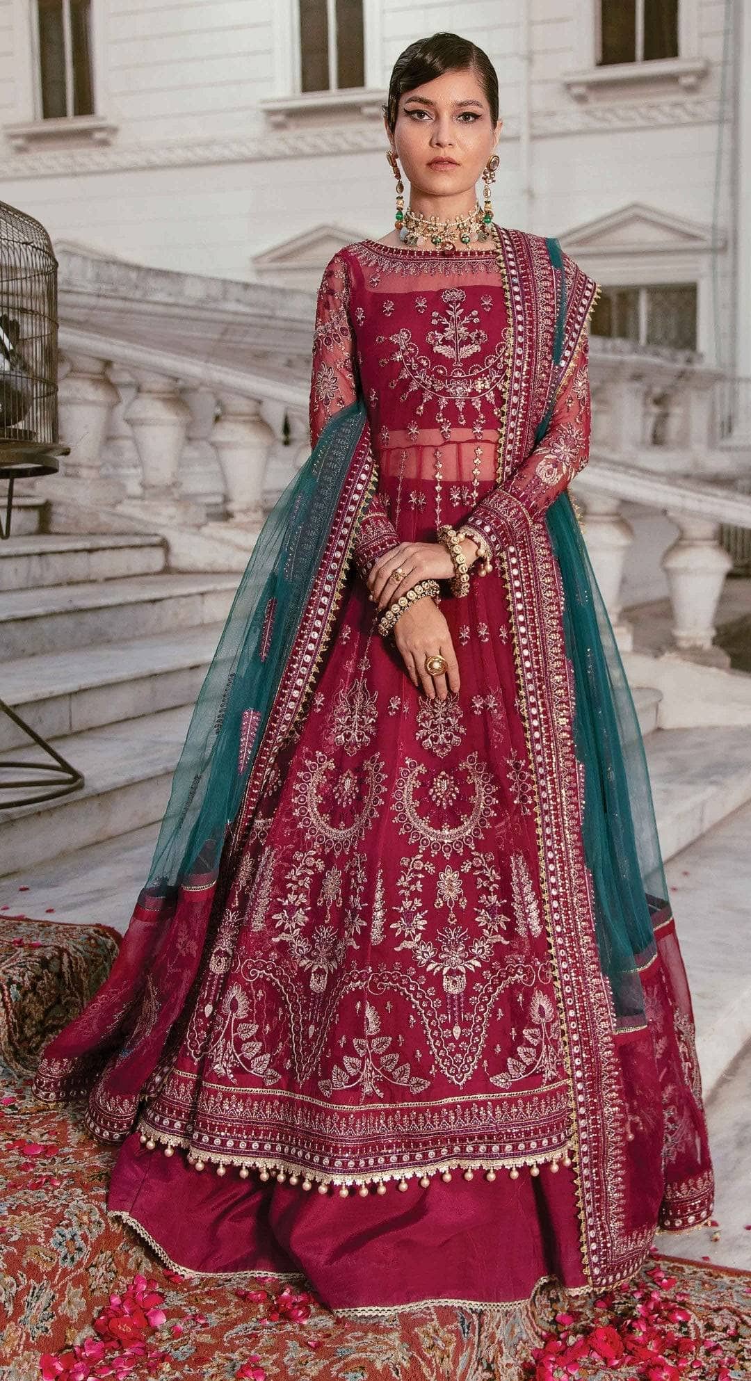 Afrozeh chiffon Brands Afrozeh La Fuchsia/Majestic Reine/09