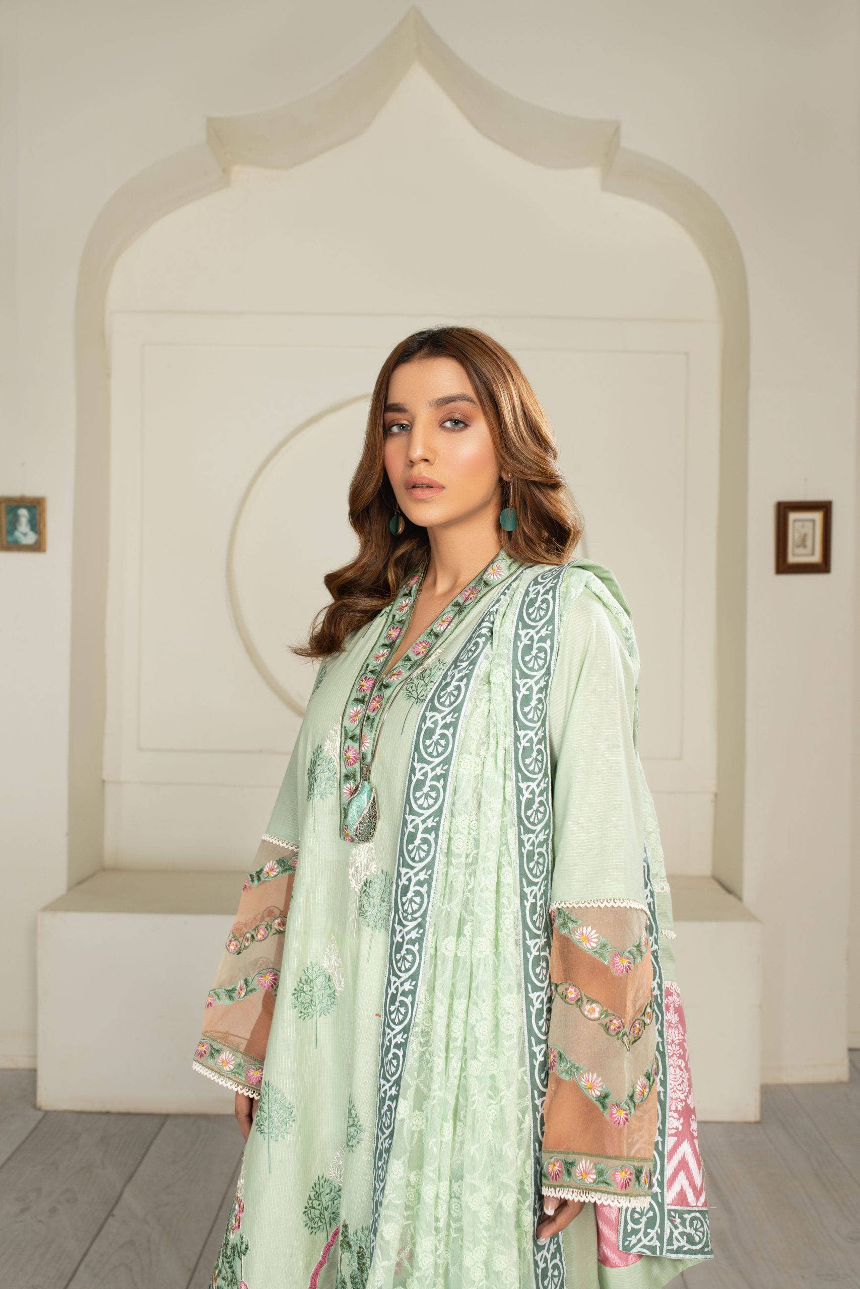 Ajr Couture Alif by Ajr Couture Restocked/Alif by Ajr Couture/Premium Pret Vol 2/Celery Ice