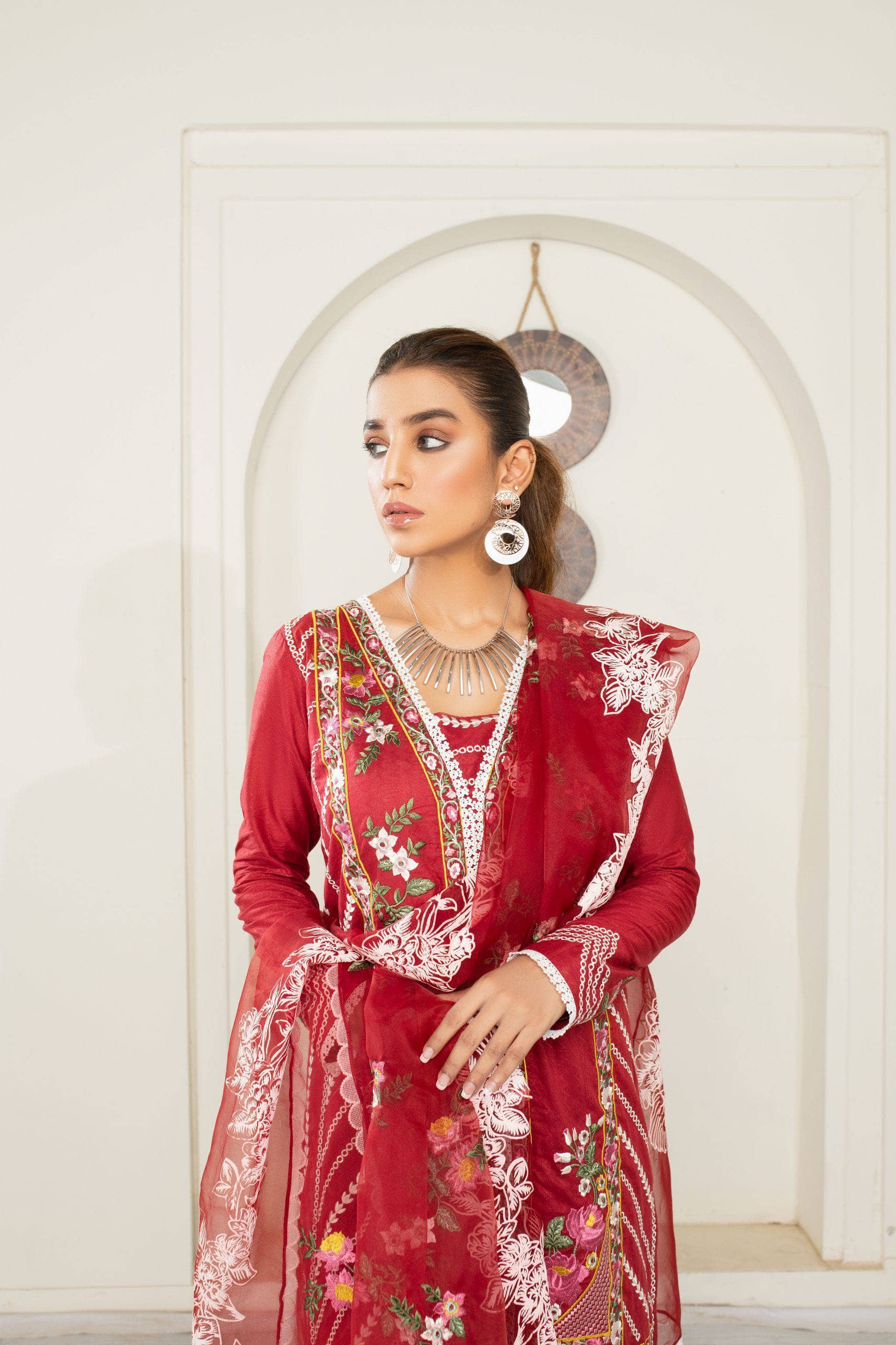 Ajr Couture Alif by Ajr Couture Restocked/Alif by Ajr Couture/Premium Pret Vol 2/Garnet