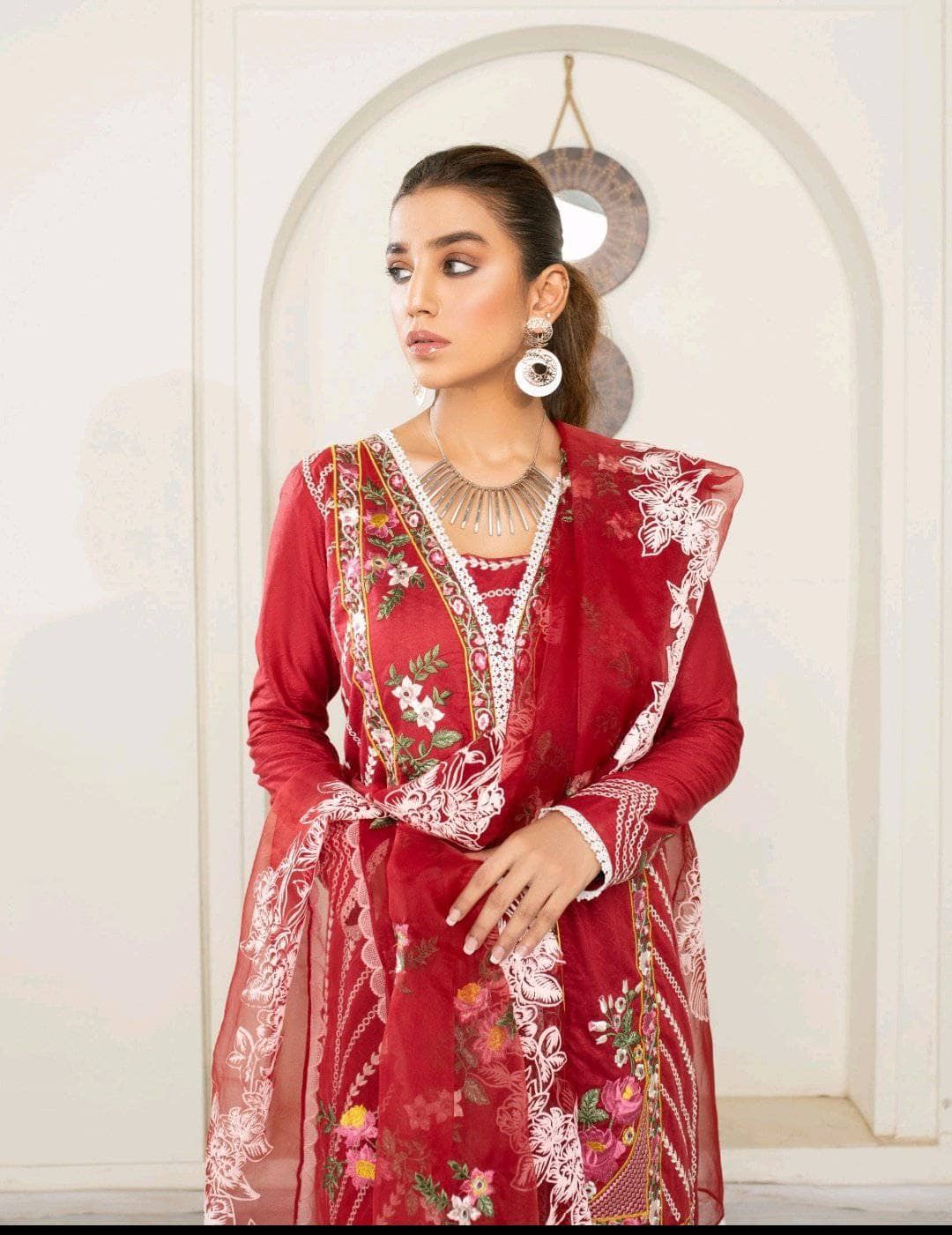Ajr Couture Alif by Ajr Couture Restocked/Alif by Ajr Couture/Premium Pret Vol 2/Garnet