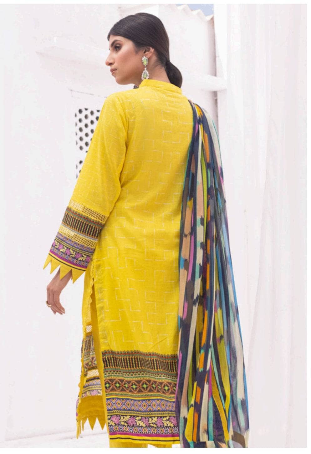 Al Zohaib Lawn Pakistani Suit Al Zohaib Colours/Printed Lawn/Bamber Chiffon Dupatta