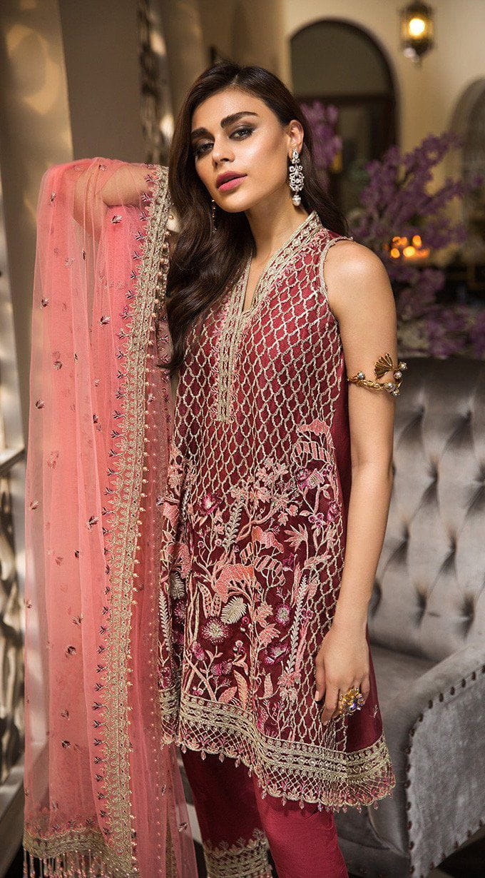 Anaya by Kiran Chaudhry – La Belle Soiree Festive Collection 2019 – Roselle