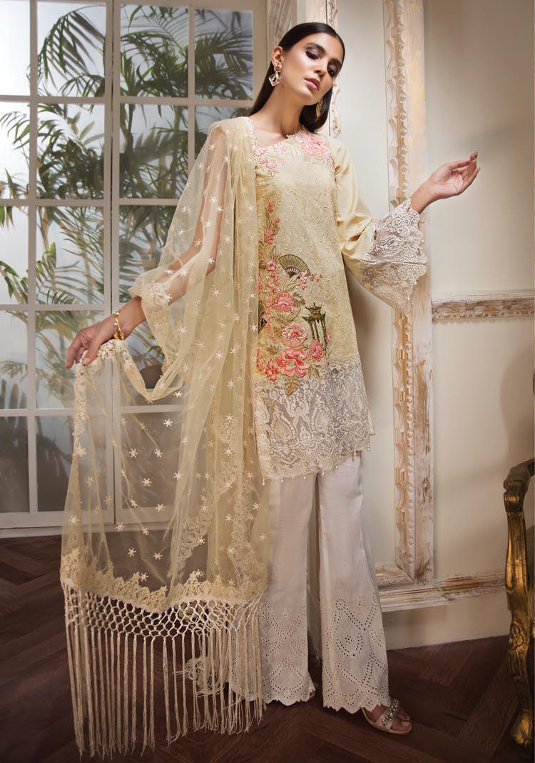 Anaya by Kiran Chaudhry – Ete de L’Amour Luxury Lawn Collection 2019 – 03-Rhea