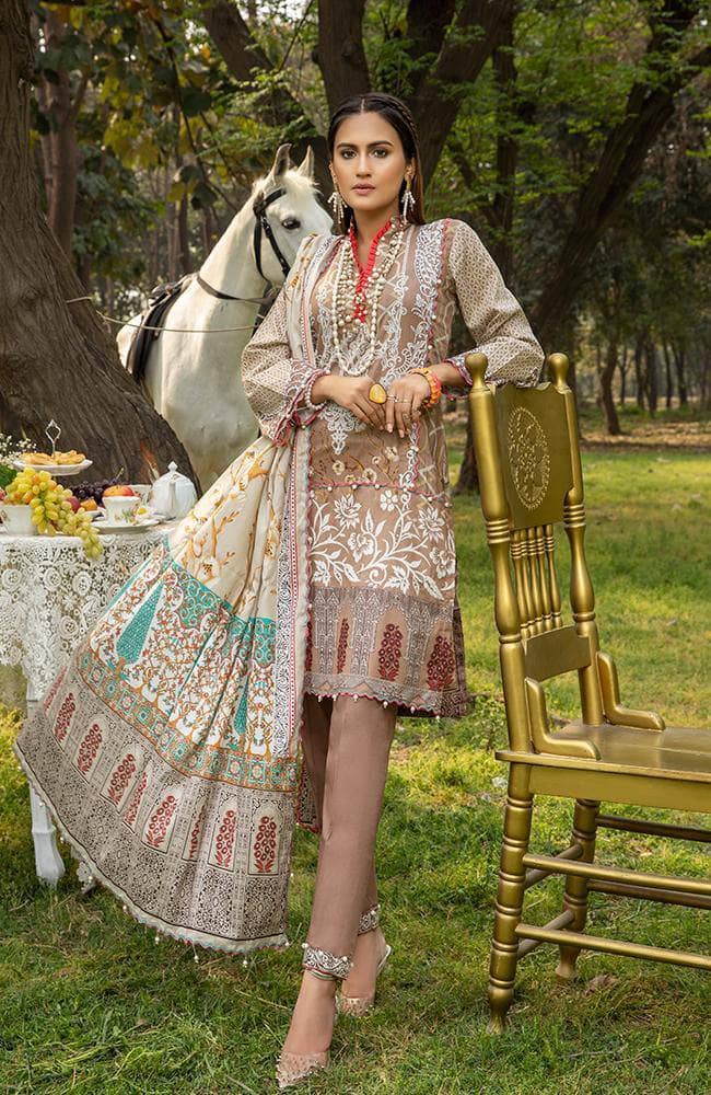 Anum Lawn Pakistani Suit Anum Lawn by Al Zohaib Textiles/Daily Wear