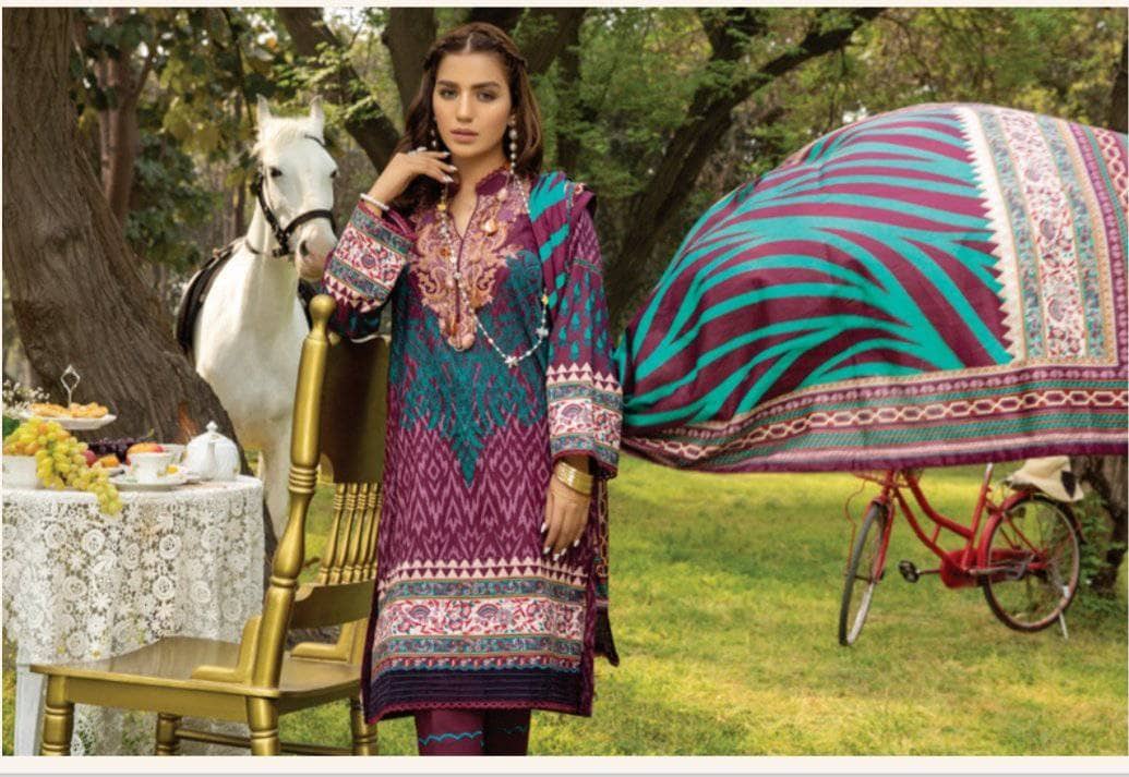 Anum Lawn Pakistani Suit Anum Lawn by Al Zohaib Textiles/Daily Wear