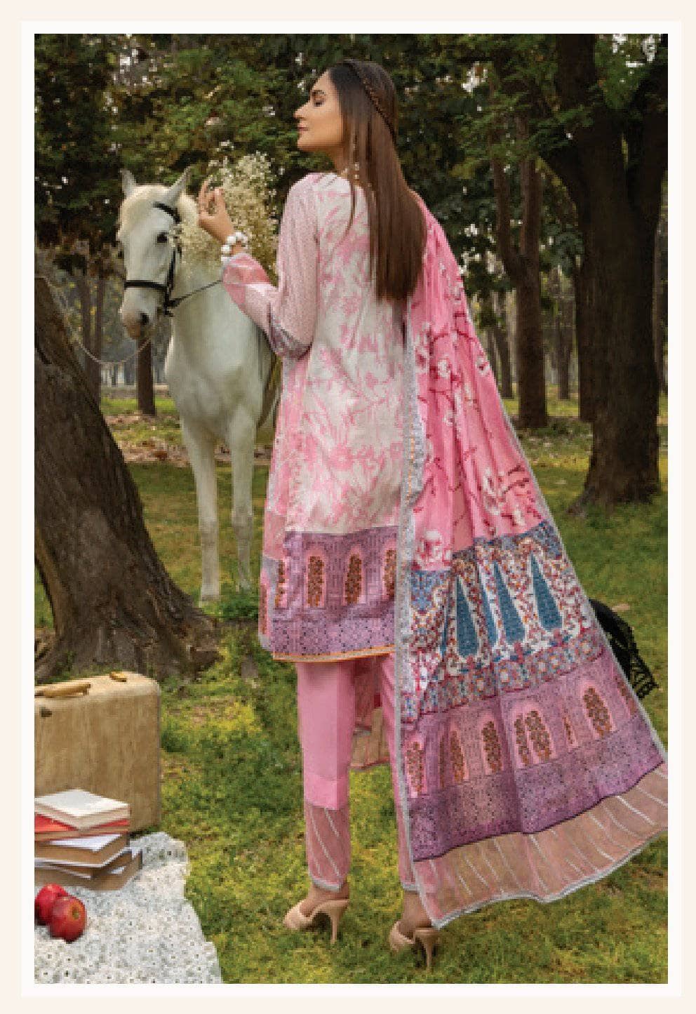 Anum Lawn Pakistani Suit Anum Lawn by Al Zohaib Textiles/Daily Wear
