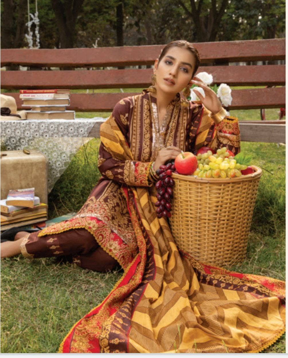 Anum Lawn Pakistani Suit Anum Lawn by Al Zohaib Textiles/Daily Wear