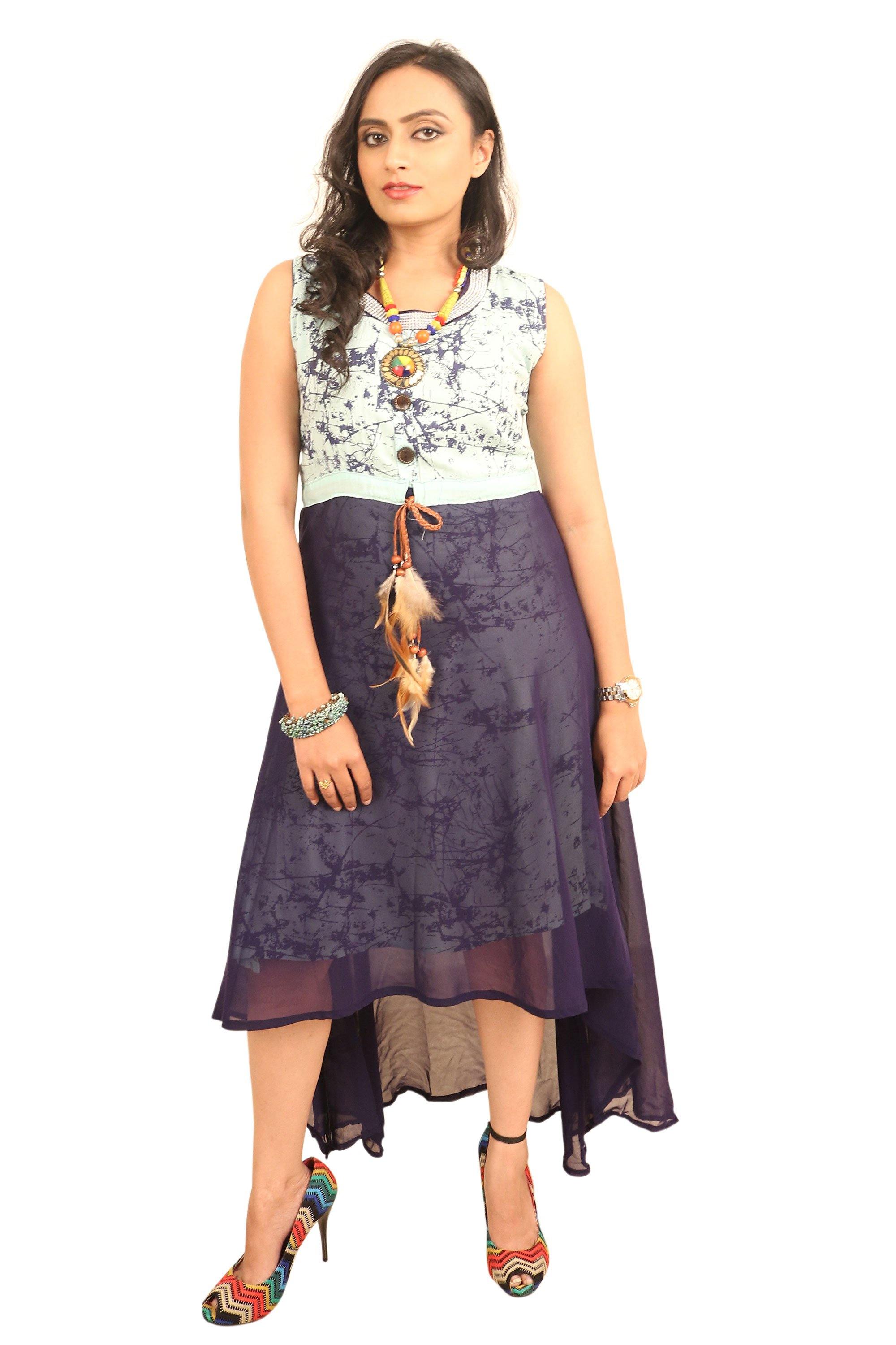 Ready to Wear|Assymetrical 2 in 1 Dress|Size XL - AWWALBOUTIQUE