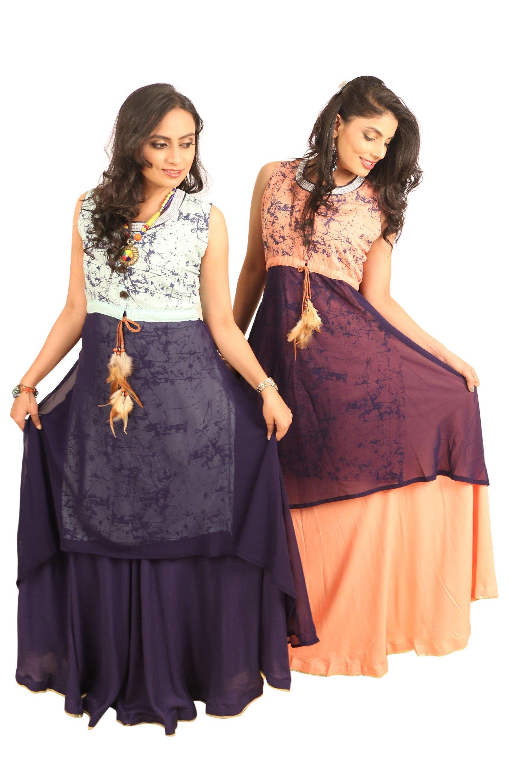 Ready to Wear|Assymetrical 2 in 1 Dress|Size Large - AWWALBOUTIQUE