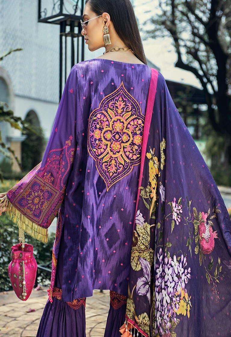 Auj Fleur De Luxe Lawn/D 02 - AWWALBOUTIQUE