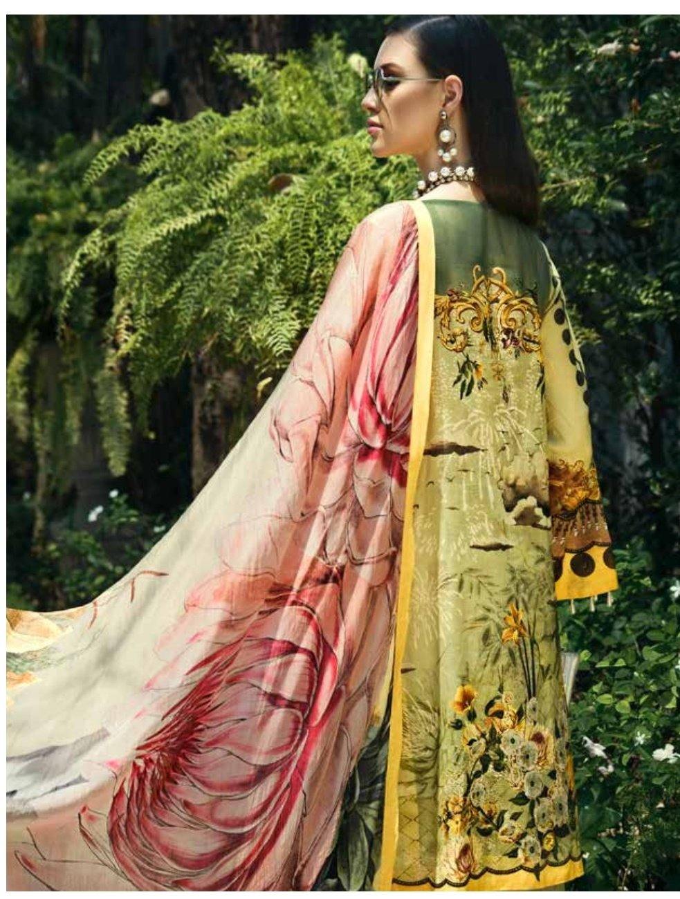 Auj Fleur De Luxe Lawn/D 11 - AWWALBOUTIQUE