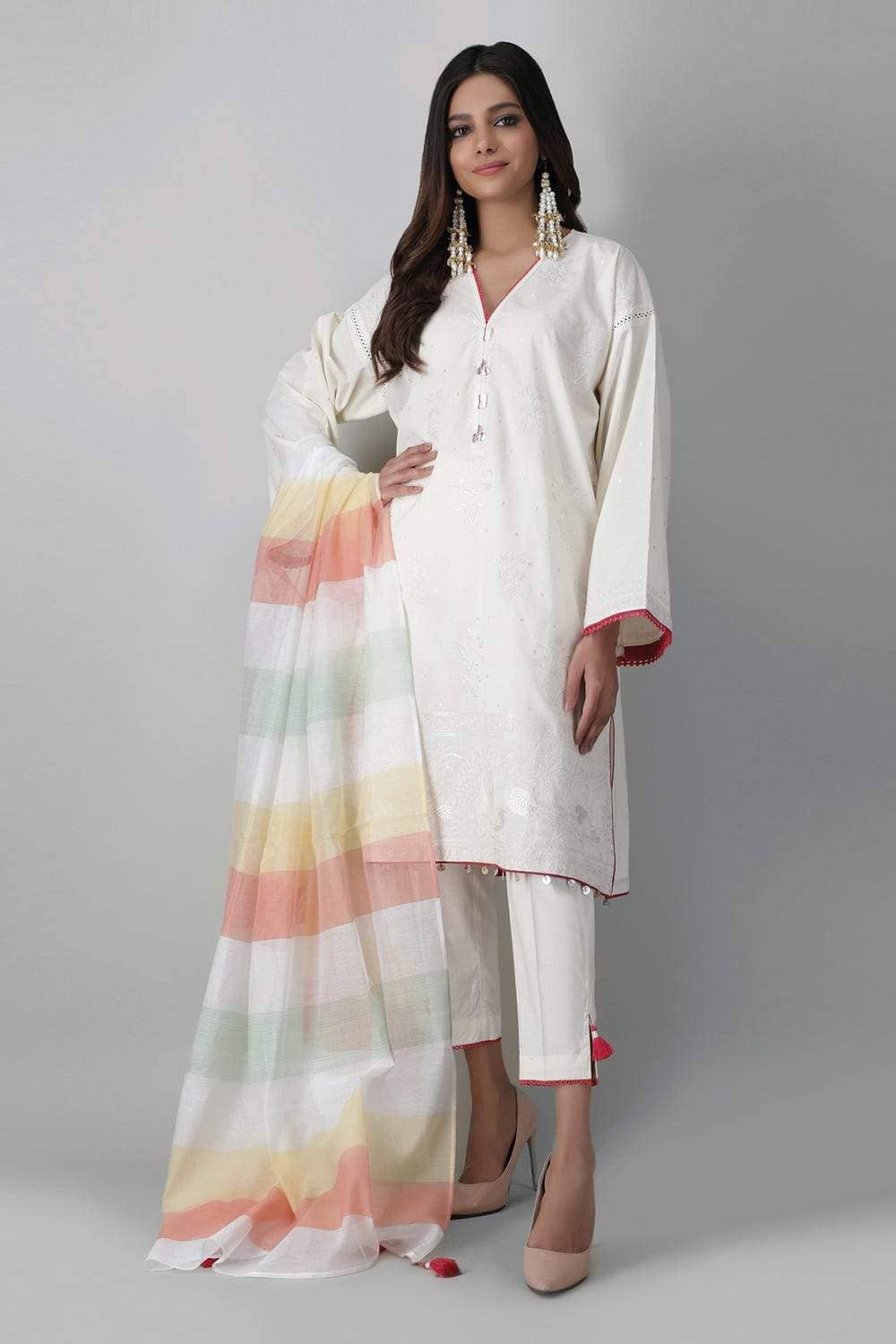Restocked/Khaadi Lawn/Kameez Dupatta Bottom/BD21211