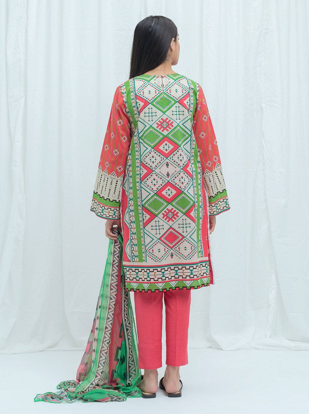 Beechtree Lawn 2021/Coral Sorbet -Embroidered-2Pc
