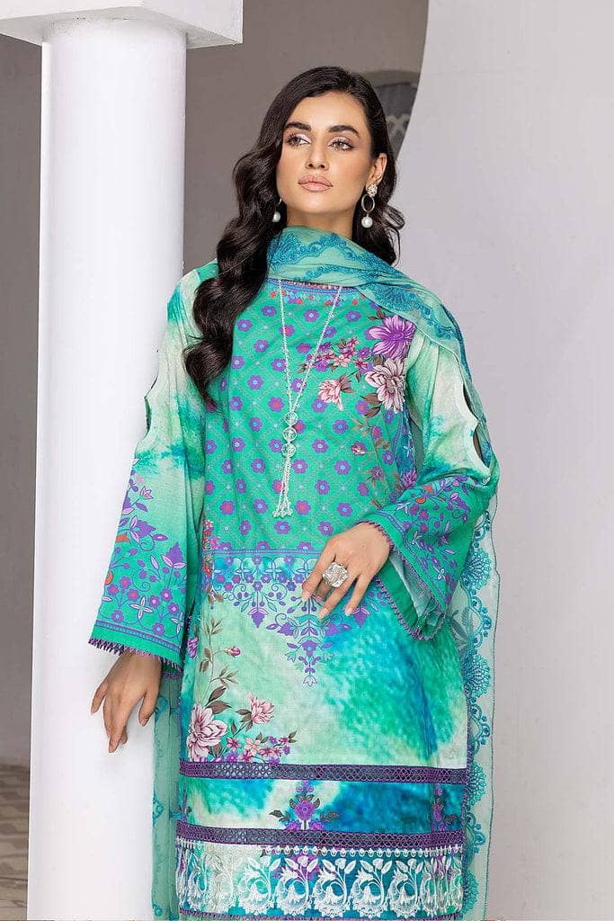Charizma Naranji/Embroidered Chiffon Dupattas