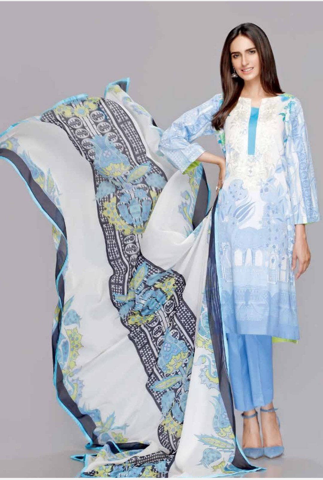 charizma Lawn Pakistani Suit Restocked/Charizma Yellow Series