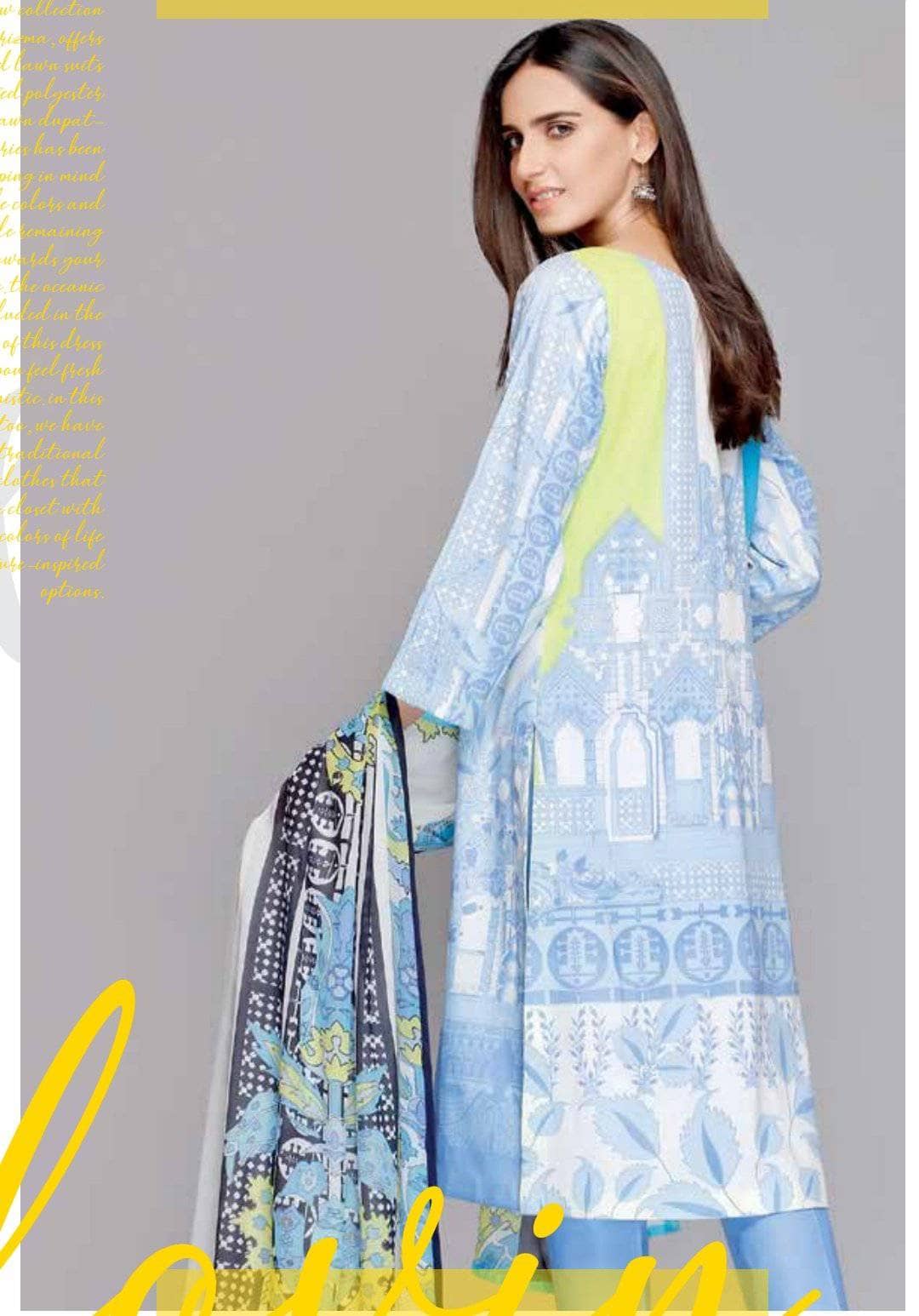 charizma Lawn Pakistani Suit Restocked/Charizma Yellow Series