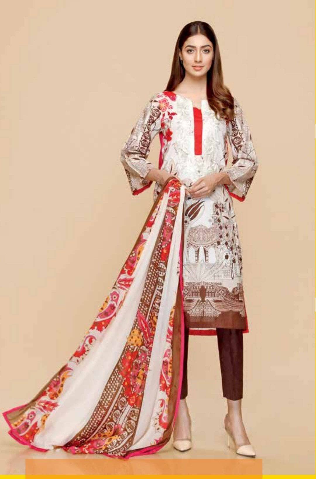 charizma Lawn Pakistani Suits Charizma Yellow Series