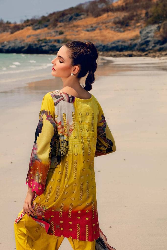 charizma Lawn Pakistani Suits Restocked/Charizma Combination Chapter 1/Tuscan Mellow CC-41