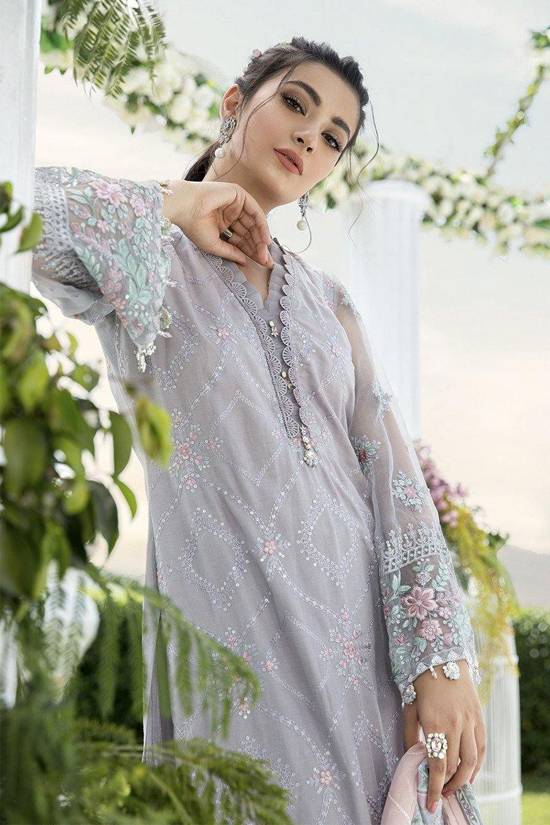 Restocked/Maria B Sateen 2020/CST-304-Lilac - AWWALBOUTIQUE