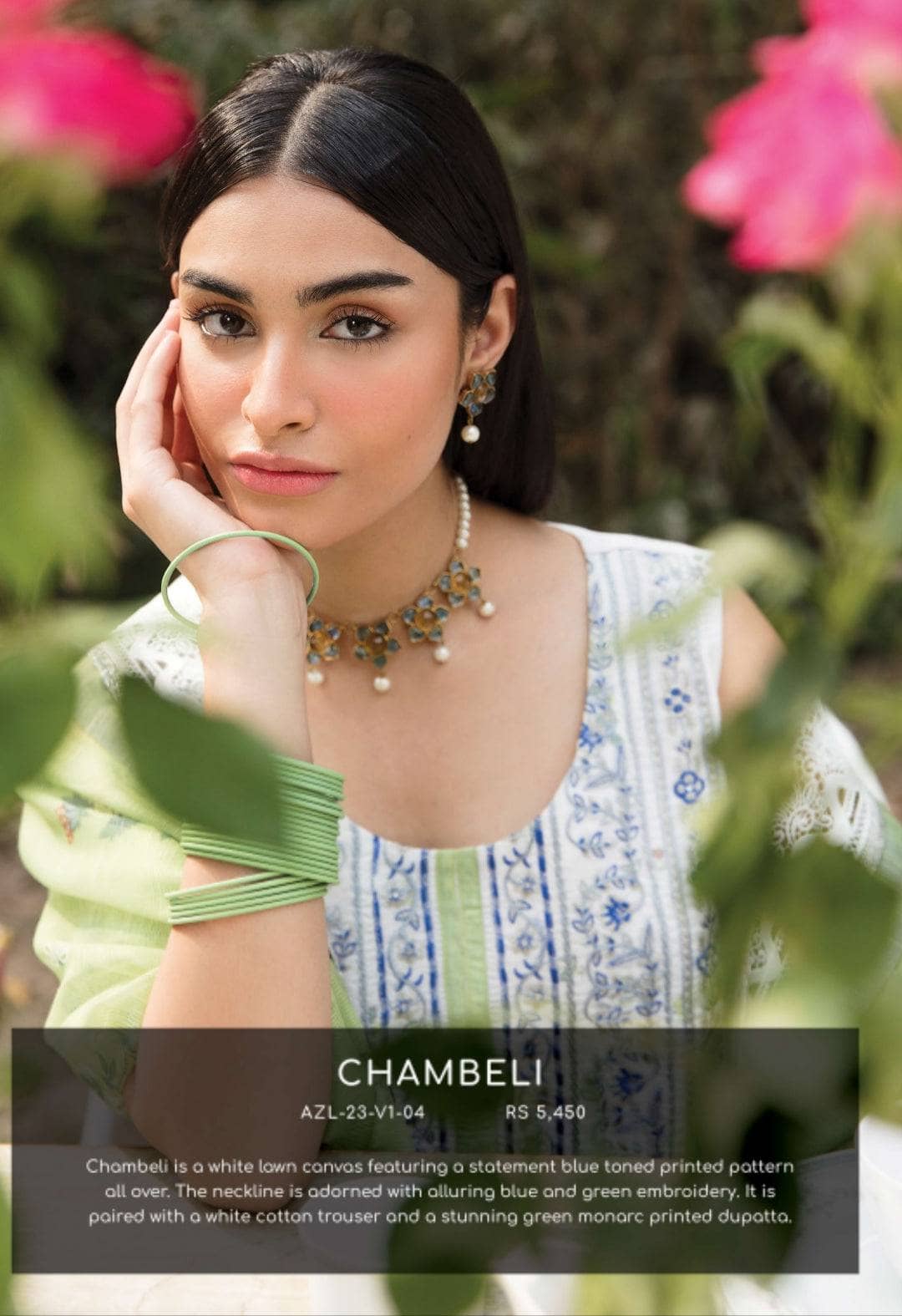 Afrozeh Ayzal Lawn/Chambeli