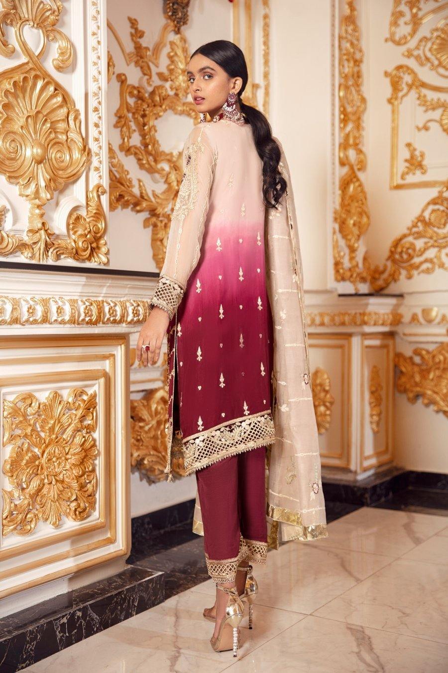 Emaan Adeel Belle Robe Chiffon/BR-03 REAL ROMANCE - AWWALBOUTIQUE