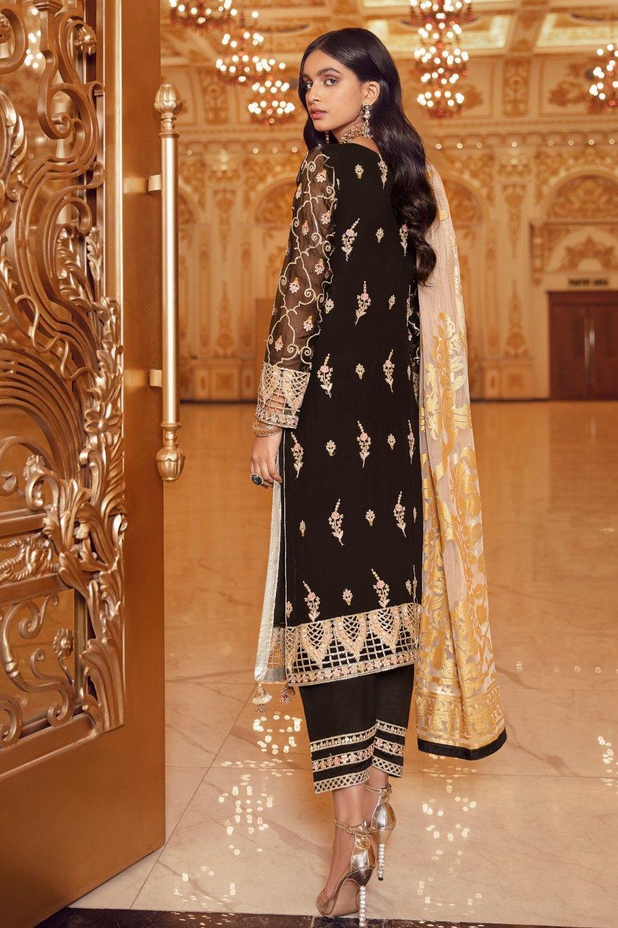 Emaan Adeel Belle Robe Chiffon/BR-09 SMOKIN’ HOT - AWWALBOUTIQUE