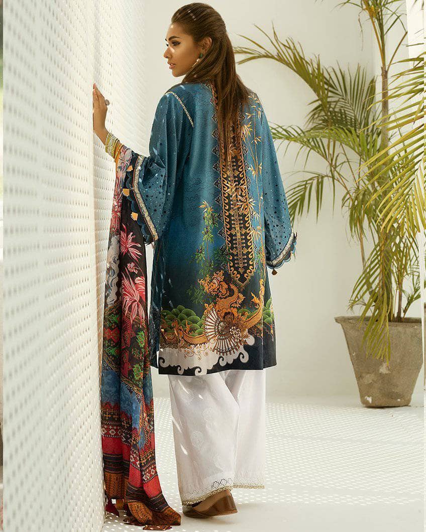 Zaha Fayroz Festive Lawn Collection Parvaneh (ZF-08)