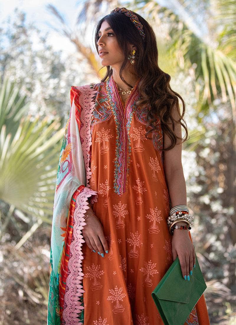 Restocked/Farah Talib Aziz Lawn 22/Bali Rust/FTA 14
