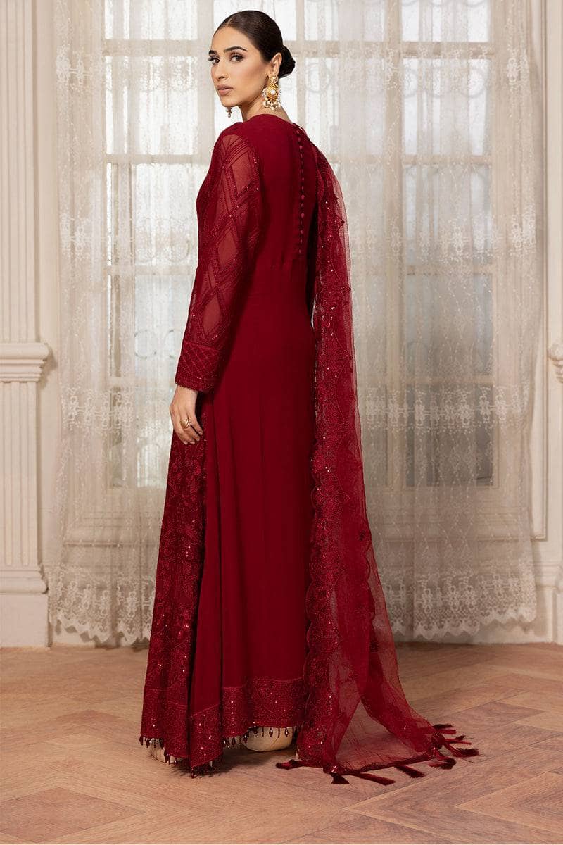 Farasha Exclusive Chiffon/Cerise