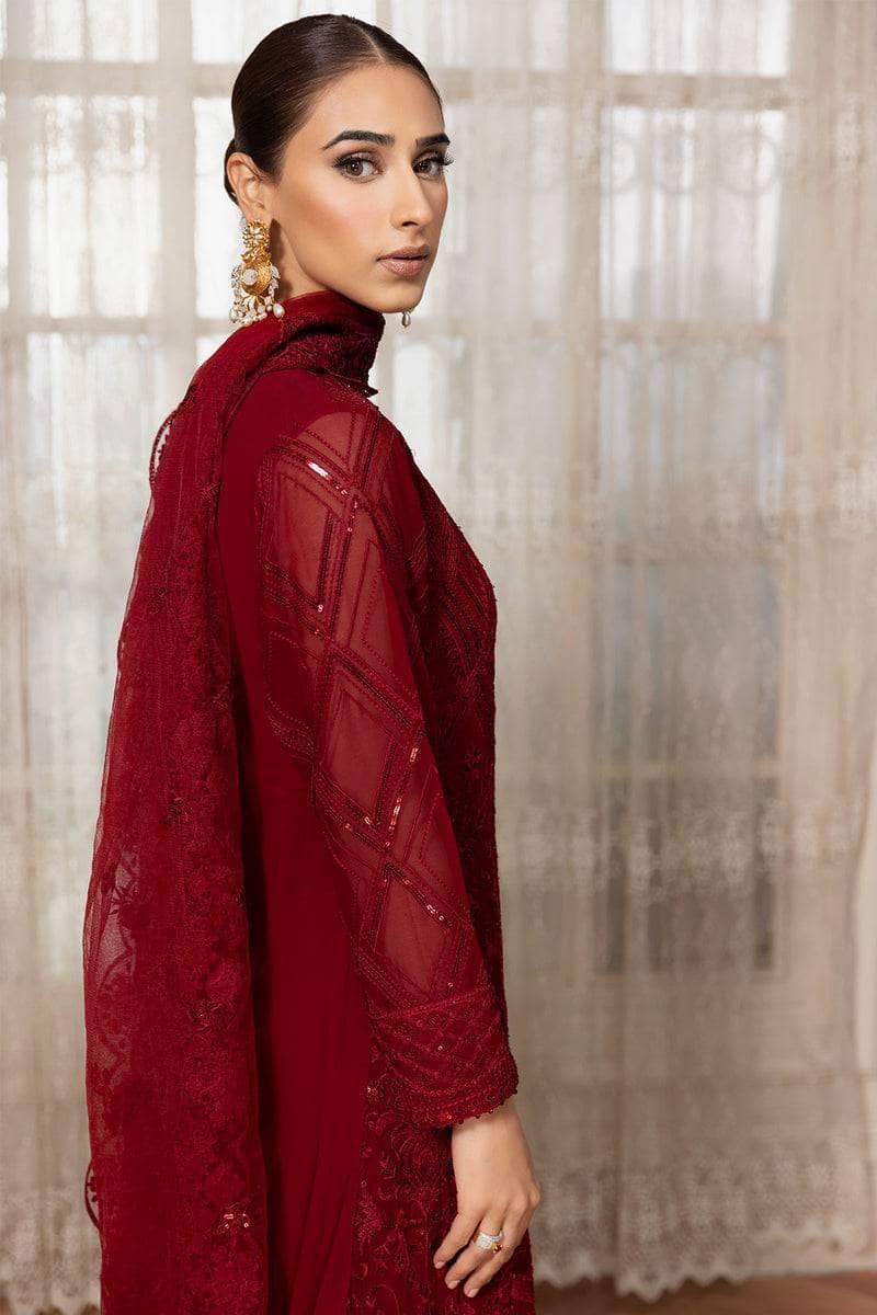Farasha Exclusive Chiffon/Cerise