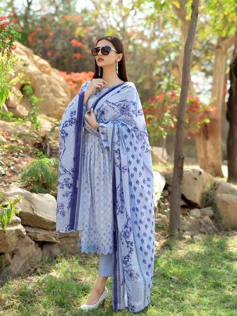 Gul Ahmed Malmal Collection Vol-2 2019 – Lilac CL-533 A