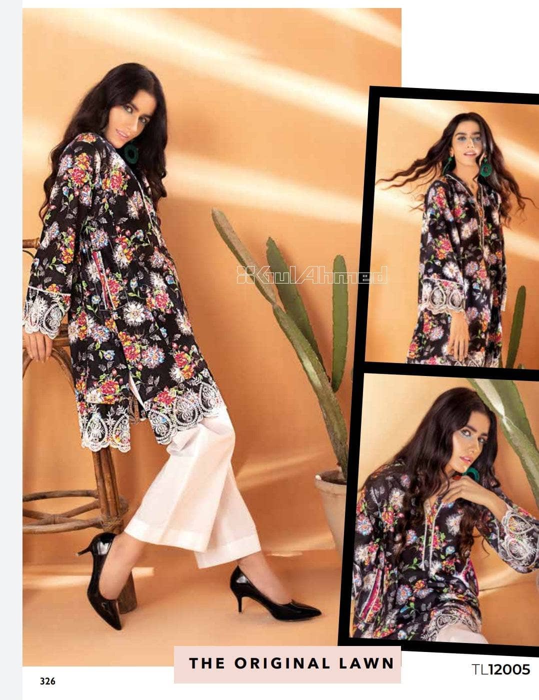 Gul Ahmed Summer Essentials/Shirt Bottom/TL12005