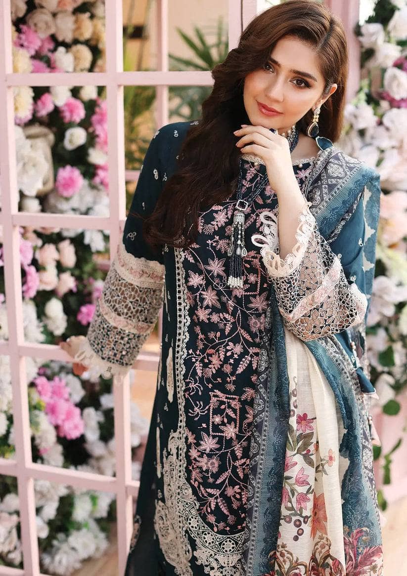 Kahf Premium Lawn Lawn Pakistani Suits Kahf Premium Lawn/KLC-01A JEWEL OF THE SEA