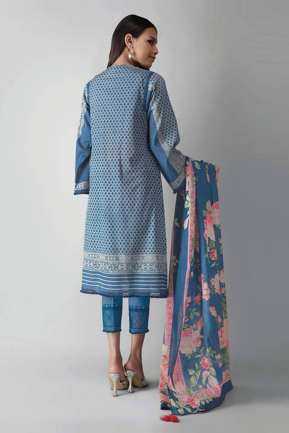 Khaadi Lawn/Kameez Dupatta Bottom/A210527