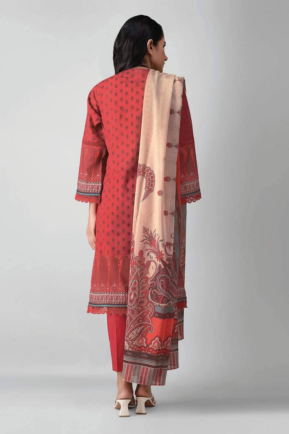 Khaadi Lawn Pakistani Suits Khaadi Lawn/Kameez Dupatta Bottom/A21363
