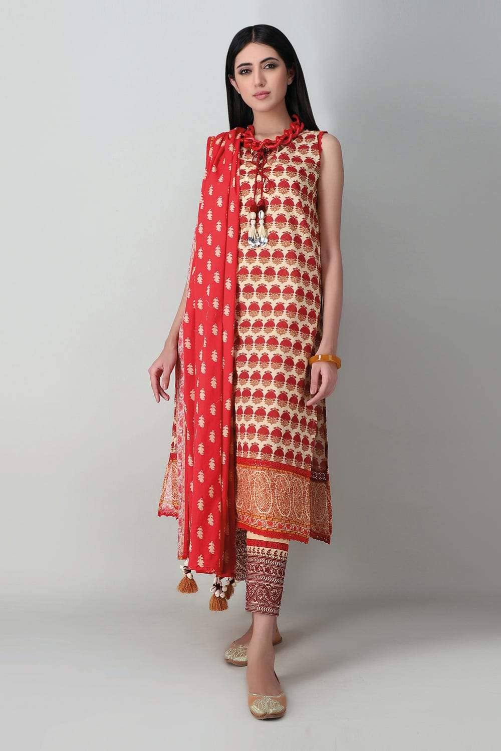 Khaadi Lawn/Kameez Dupatta Bottom/B21129