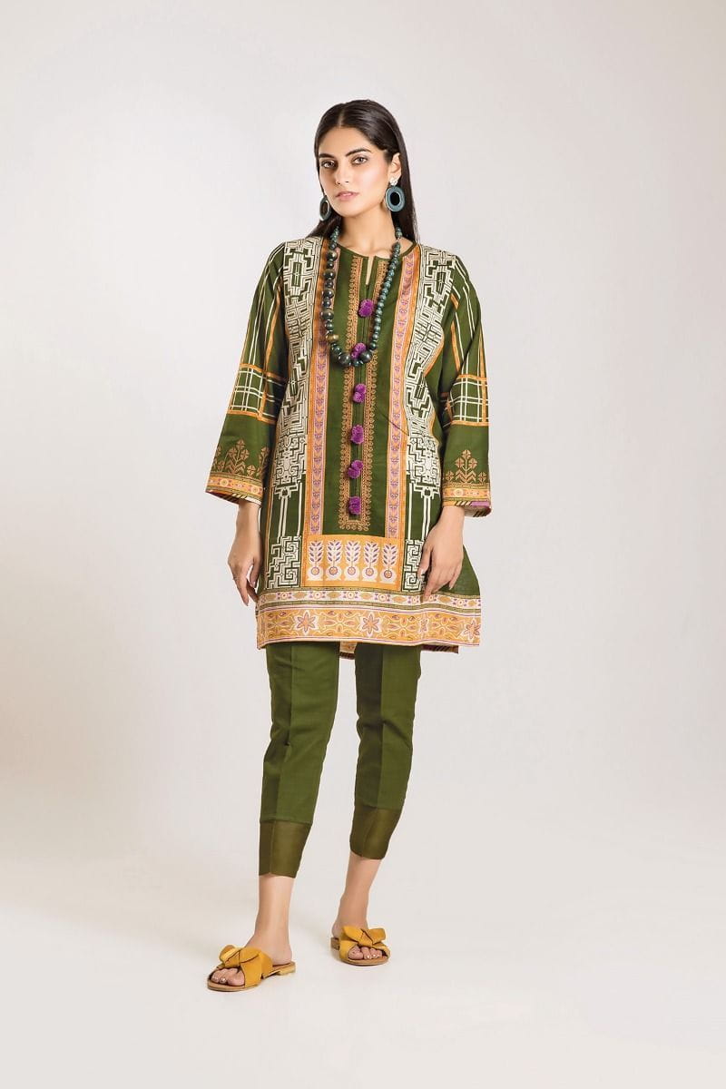 Khaadi Winter Vibe Collection / KI19501 Green 2Pc