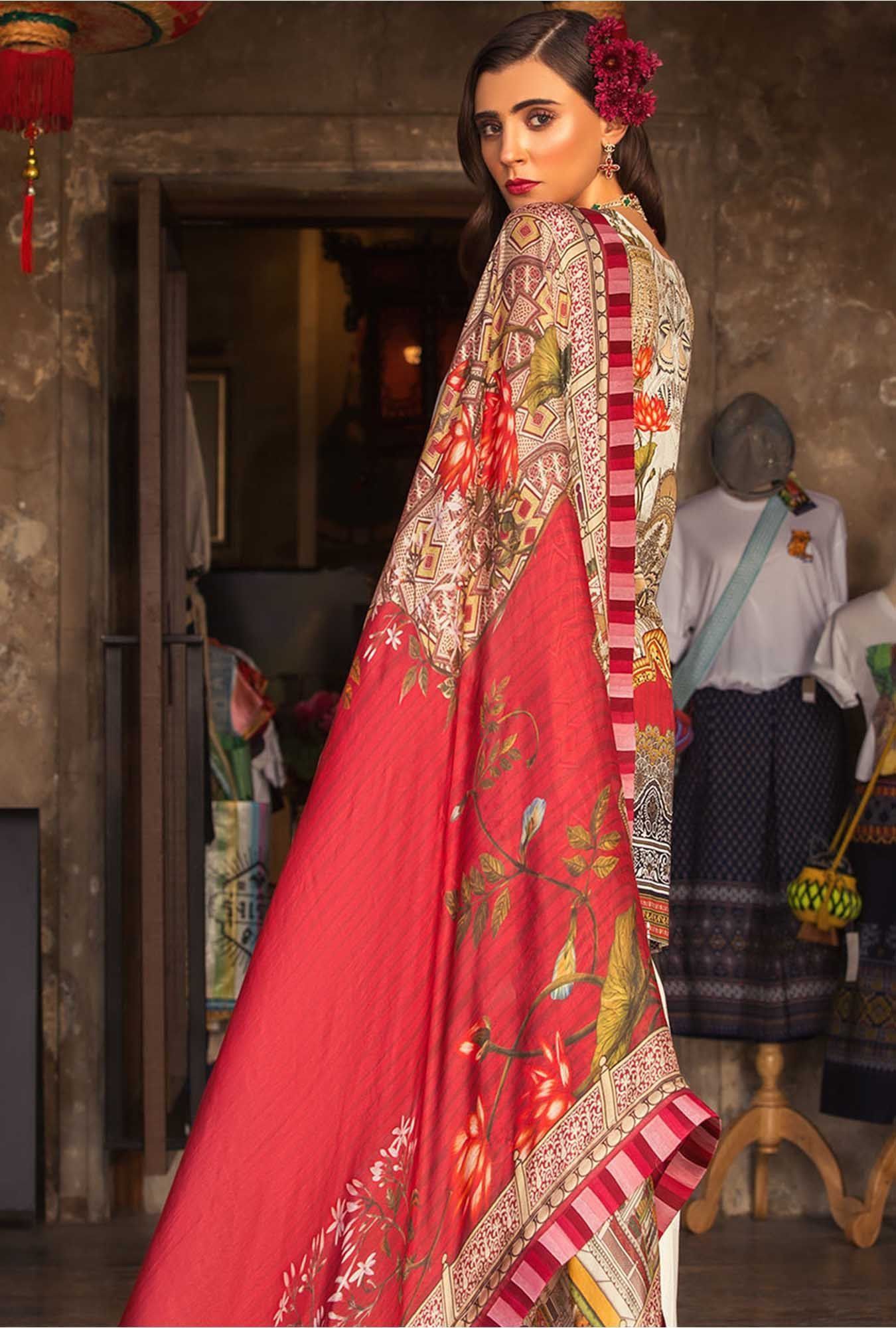 Noor by Saadia Asad Luxury Lawn Collection – 07B Cream