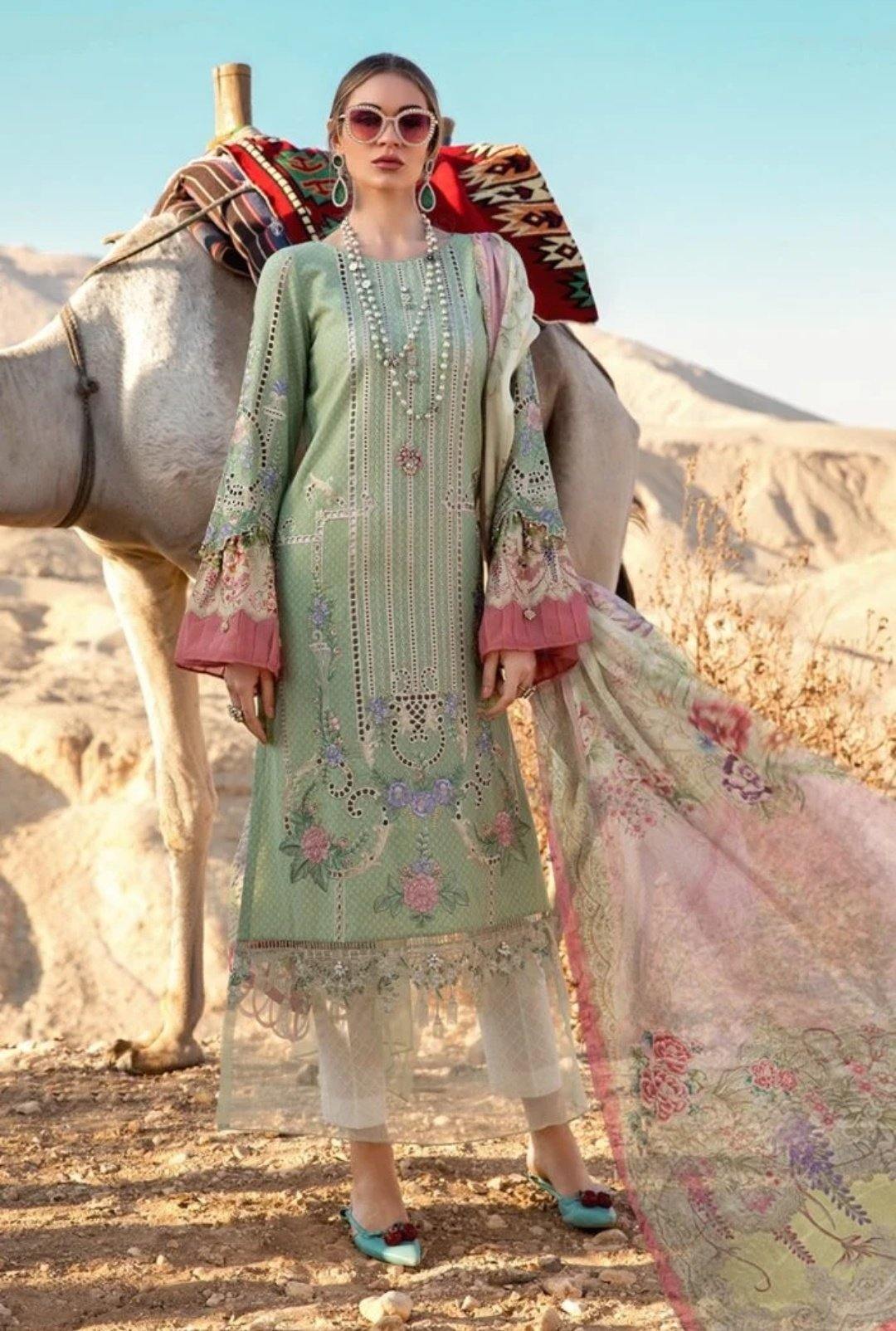 Restocked/Maria B Lawn 2020/13A - AWWALBOUTIQUE