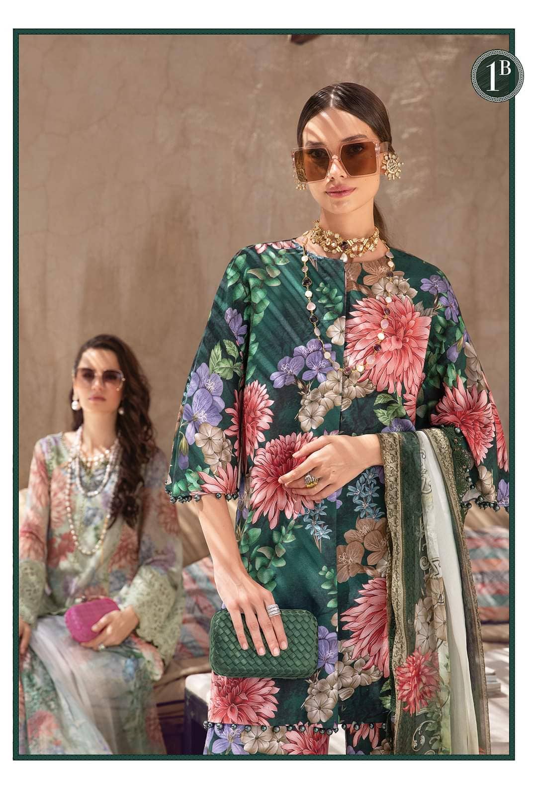 Maria B M Prints Winter 22/1 B/Silk Dupatta