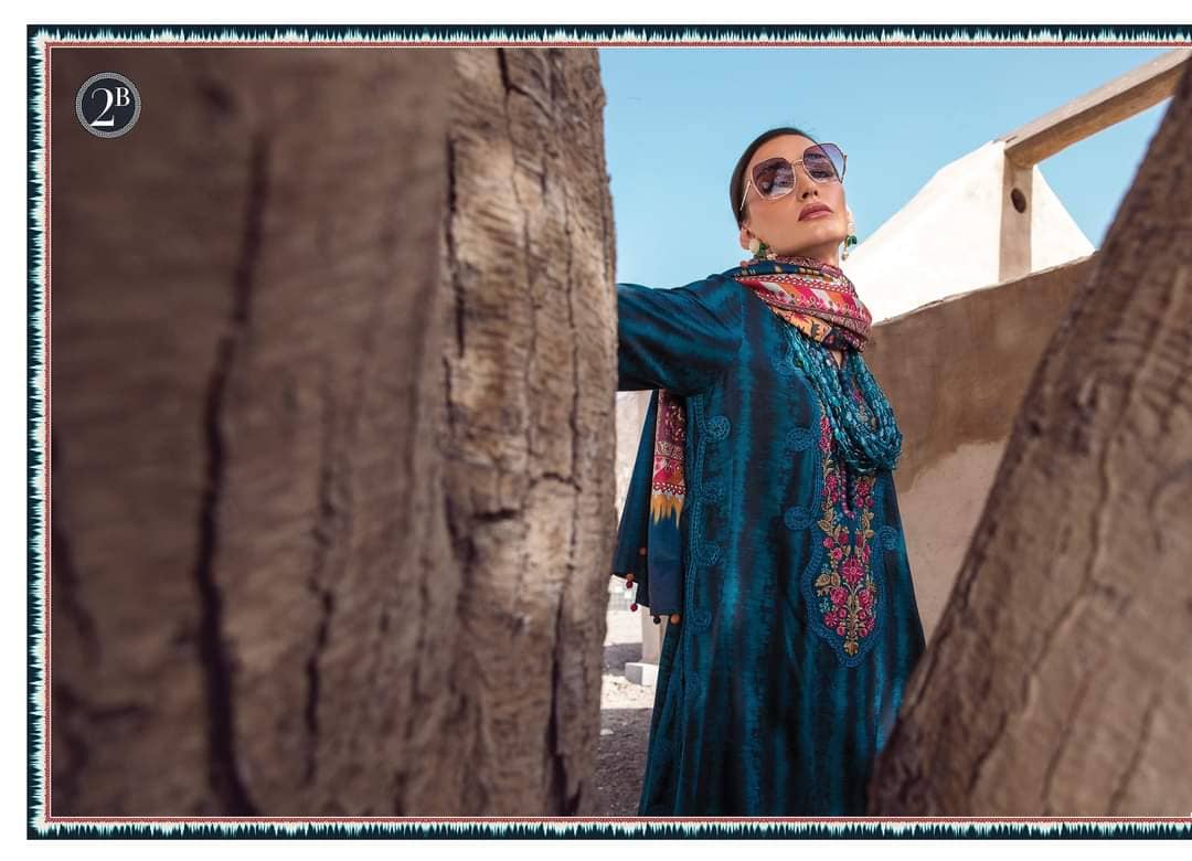 Maria B M Prints Winter 22/2 B/Shawl