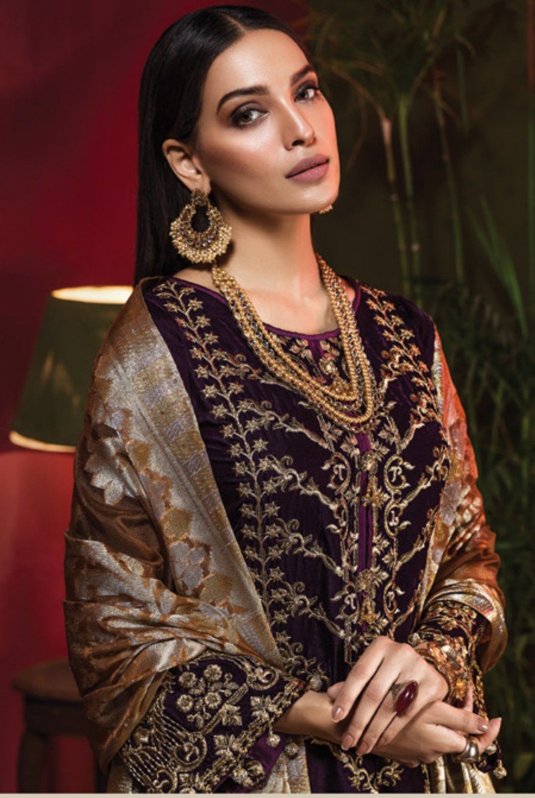 Tehzeeb by Mohagni/Embroideried Velvet Wedding Collection/MV 05