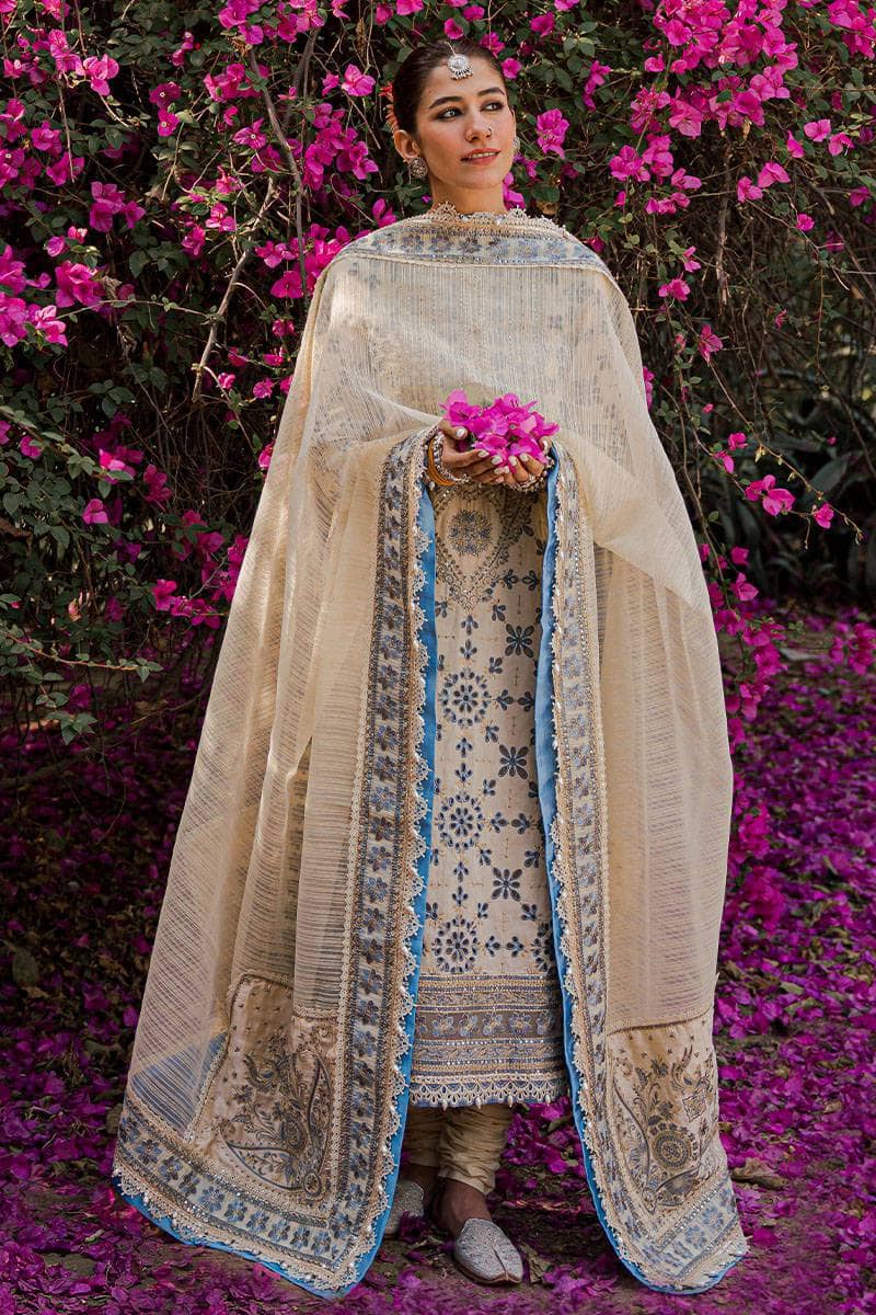 Mohsin Naveed Ranjha Chiffon Pakistani Suit Mohsin Naveed Ranjha/Nau Bahar/Motia