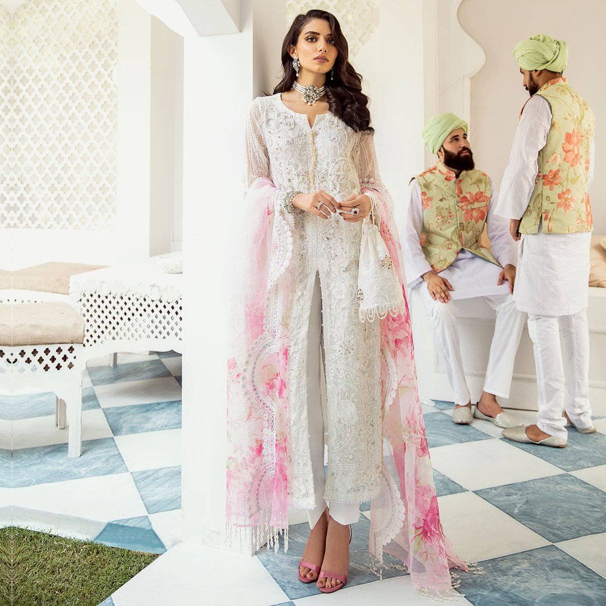 Nureh Mor Bagh Luxe Chiffon/NL-10