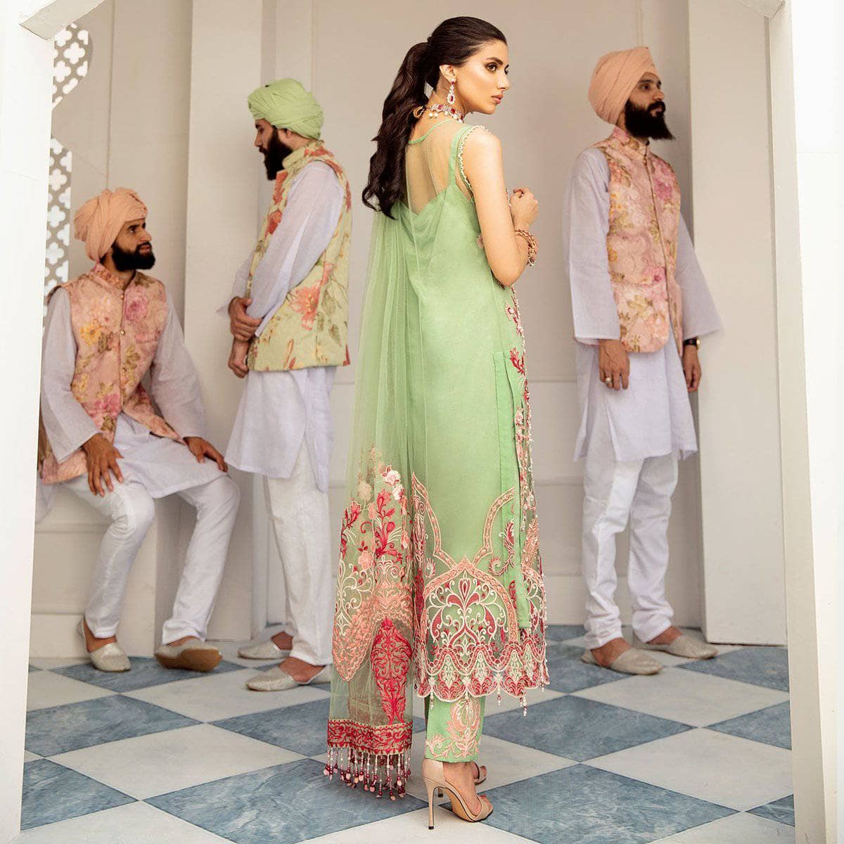 Nureh Mor Bagh Luxe Chiffon/NL-09