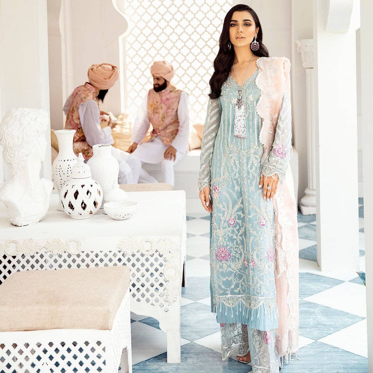 Nureh Mor Bagh Luxe Chiffon/NL-12