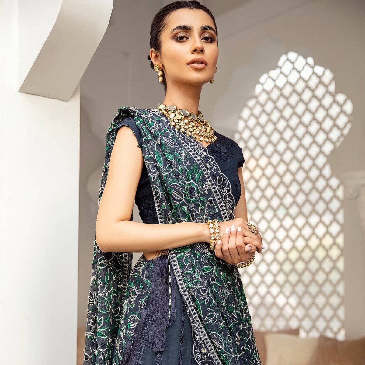 Nureh Mor Bagh Luxe Chiffon/NL-16